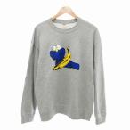 ユニクロ UNIQLO ×ANNDY WARHOL トレーナー スウェット 長袖 バナナ フロントプリント L グレー /JS メンズ