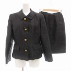  cozy Watanabe стиль выставить формальный верх и низ 2 позиций комплект шелк точка рисунок жакет узкая юбка колено длина 9 чёрный 