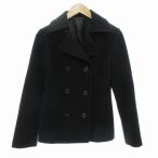  off on ofuon бушлат жакет двойной средний длина melt n шерсть 40 чёрный /JS женский 