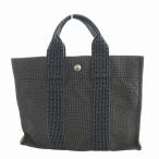 エルメス HERMES エールライン PM トートバッグ ハンド ロゴ キャンバス グレー ■GY35 /MQ ■OH レディース