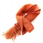  Paul Smith PAUL SMITH muffler палантин бахрома кашемир вязаный orange /MM #MT мужской 