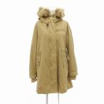  Ray Cassin Ray cassin Mod's Coat енот мех боа подкладка есть длинный F бежевый /VU* 0421 женский 