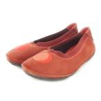  Camper CAMPER TWINS балетки Flat раунд tu замша asimeto Lee дизайн вышивка moon месяц 37 24cm чай 