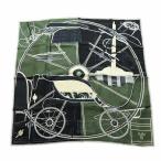 エルメス HERMES カレ90 Project de Voiture 設計図 大判スカーフ ストール ロゴ 総柄 マルチカラー ■GY19 /MQ ■OH レディース
