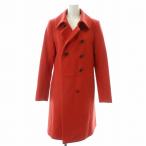 マッキントッシュ ロンドン MACKINTOSH LONDON ステンカラーコート アウター ハーフ ミドル ダブル ウール 総裏地 38 赤 G5B02-227-86