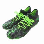  Puma PUMA Future 19.1 футбол шиповки обувь общий рисунок 26.0cm чёрный желтый зеленый черный светло-зеленый 105532 02 /HO мужской 