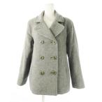  L e рубин nL.L.BEAN Bellandi ткань бушлат бушлат короткий двойной шерсть серый /CK18 #GY09 женский 