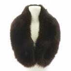  не использовался товар SaGa лиса SAGA FOX мех пелерина мех лиса muffler чай Brown /MW #GY99 женский 
