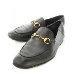  Gucci GUCCI туфли без застежки Loafer бизнес обувь bit кожа кожа обувные колодки имеется 9 27.0cm чёрный черный 407314