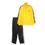  Puma PUMA Wind брейкер выставить верх и низ жакет брюки Logo подкладка сетка спорт M L желтый желтый чёрный черный 