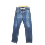 ジョンブル JOHNBULL デニムパンツ ジーンズ スリム ストレート ボタンフライ 赤耳 セルビッチ ウォッシュ加工 28 青 ブルー /AH7