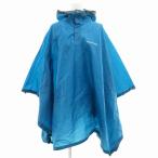 モンベル Montbell トレッキング レインポンチョ キッズ Trekking Rain Poncho Kid's カッパ ロゴ 125-155cm 青 ブルー系 1128285
