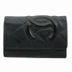 シャネル CHANEL 1番台 カンボンライン キーケース カーフスキン レザー 6連 ココマーク ロゴ 黒 ブラック ピンク