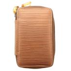  Gianfranco Ferre GIANFRANCO FERRE чехол для ключей 6 полосный раунд застежка-молния Logo чай Brown /AE мужской 