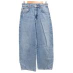 ザラ ZARA TRF バギーバルーン ミッドライズ デニムパンツ ジーンズ ジップフライ 24 インディゴブルー 8727/040/406 /GV レディース