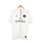  Nike NIKE Jordan × PSG форма трикотаж с коротким рукавом линия принт вышивка Logo футбол XL белый белый /MN15 мужской 