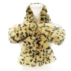 kyase Lee nicasselini искусственный мех пелерина muffler лента узор леопардовая расцветка Leopard чай Brown /MN10 женский 