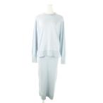  van ярд storm BARNYARDSTORM выставить 2 позиций комплект длинный рукав вязаный длинная юбка тугой жемчуг 0 S синий голубой /AO4 женский 