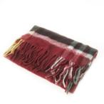  Mila Schon mila schon muffler ворсистый бахрома проверка общий рисунок Logo вышивка красный красный /AO5 женский 