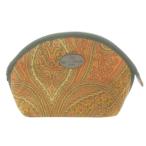  не использовался товар Etro ETRO сумка раунд peiz Lee рисунок Logo чай Brown /AO12 женский 