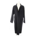  Zara Basic ZARA BASIC OUTERWEAR Пальто Честерфилд длинный шерсть боковой разрез застежка-молния L темно-синий темно-синий /CK3 женский 
