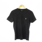 ポロ ラルフローレン POLO RALPH LAUREN Tシャツ クルーネック 丸首 半袖 ポケット ポニーロゴ刺繍 ワンポイント M グレー /CK17