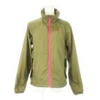  Nike NIKE Wind брейкер с хлопком жакет Zip выше воротник-стойка Logo спорт M зеленый хаки /AH8 женский 