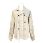 a Dance ADANS тренчкот короткий нейлон gun patch проверка общий рисунок бежевый /AH19 #GY18 мужской 