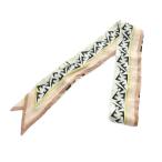 フェンディ FENDI リボンスカーフ ストール ロゴ ラッピー 絹 シルク ピンク ■GY04 /MQ ■OH レディース