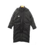  Mizuno MIZUNO bench пальто пуховик длинный f-ti Logo спорт S чёрный черный /MN14 #GY99 женский 