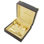  Valentino Valentino VALENTINO Valentino Rudy 2 позиций комплект булавка для галстука запонки булавка Logo печать V cut Gold цвет 