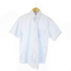  Brooks Brothers BROOKS BROTHERS рубашка Y рубашка кнопка down короткий рукав хлопок одноцветный 15 синий голубой /AO8 #GY99 мужской 