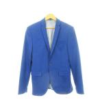 ザラマン ZARA MAN テーラードジャケット シングル 総裏地 ダブルベンツ 44 XS 青 ブルー /AH18 ■GY99 メンズ