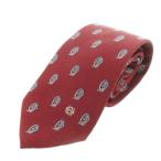 ショッピングロエベ ロエベ LOEWE ネクタイ レギュラー 総柄 ロゴ アナグラム 花柄 赤 レッド /MN8 ■GY99 メンズ