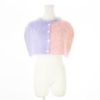  не использовался товар Dsquared DSQUARED2 23AWmoheya Mini накидка укороченные брюки кардиган манто ... плетеный распределение цвета многоцветный M фиолетовый 