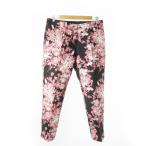 ショッピングGABBANA ドルチェ&ガッバーナ ドルガバ DOLCE&GABBANA ジャガードパンツ テーパード 花柄 ハク 光沢 ハリ感 44 L 黒 ブラック /AO2 ■GY99