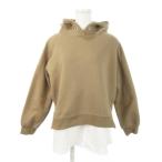  Beams Heart sutandard clothing боковой Zip комбинированный f- глубокий ru Parker тренировочный обратная сторона ворсистый длинный рукав поддельный Layered чай 