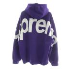 シュプリーム SUPREME 23AW BIG LOGO JACQUARD HOODED SWEATSHIRT パーカー スウェット XL パープル 紫 ロゴ RN101837 /PP ■GY01