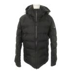 ショッピングブラックレーベル ブラックレーベルクレストブリッジ BLACK LABEL CRESTBRIDGE ダウンジャケット スタンドカラー フーディ ロゴパッチ L 黒 ブラック