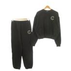 klaneCLANE 25AW 10th LOGO SWEAT TOPS PANTS тренировочный выставить верх и низ футболка брюки Logo вышивка угольно-серый /AH4