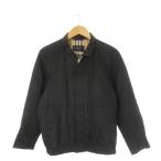 バーバリー ロンドン BURBERRY LONDON スイングトップ ジャンパー ブルゾン ジップアップ ノバチェックワンポイント S 紺