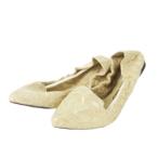  не использовался товар бабочка кручение BUTTERFLY TWISTS балетки 36 23.0cm бежевый гонки BT1053 /CK17 #GY64 женский 