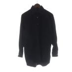 ショッピングダンヒル ダンヒル dunhill コーデュロイシャツ 長袖 ステンカラー ロゴ S 黒 ブラック ■GY14 /MQ メンズ