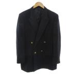 バーバリーズ Burberrys ヴィンテージ テーラードジャケット ブレザー ダブルブレスト 紺ブレ サイドベンツ 背抜き ウール AB5