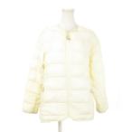 ザノースフェイス THE NORTH FACE ダウンジャケット ノーカラー ジップアップ 薄手 アウトドア M クリーム ライトベージュ /KW ■GY19 レデ