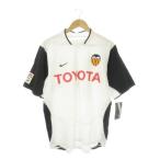 未使用品 ナイキ NIKE レプリカユニフォーム サッカー M バレンシアCF 白 ホワイト モノトーン 半袖 ロゴプリント /CK14 ■GY99 メンズ