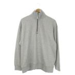  Nano Universe nano universe GOLF футболка L серый половина Zip с высоким воротником длинный рукав /AO28 #GY99 мужской 