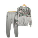  Reebok Reebok выставить верх и низ Zip Parker брюки-джоггеры тренировочный спортивная одежда M серый длинный рукав камуфляж камуфляж Logo 