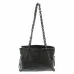 プラダ PRADA トートバッグ ワンショルダー レザー プラスチックチェーン ロゴ 黒 ブラック /XZ ■OH ■GY12 レディース