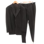  Hardy Amies HARDY AMIES костюм выставить жакет брюки шерсть полоса рисунок серый /FF #GY12 мужской 